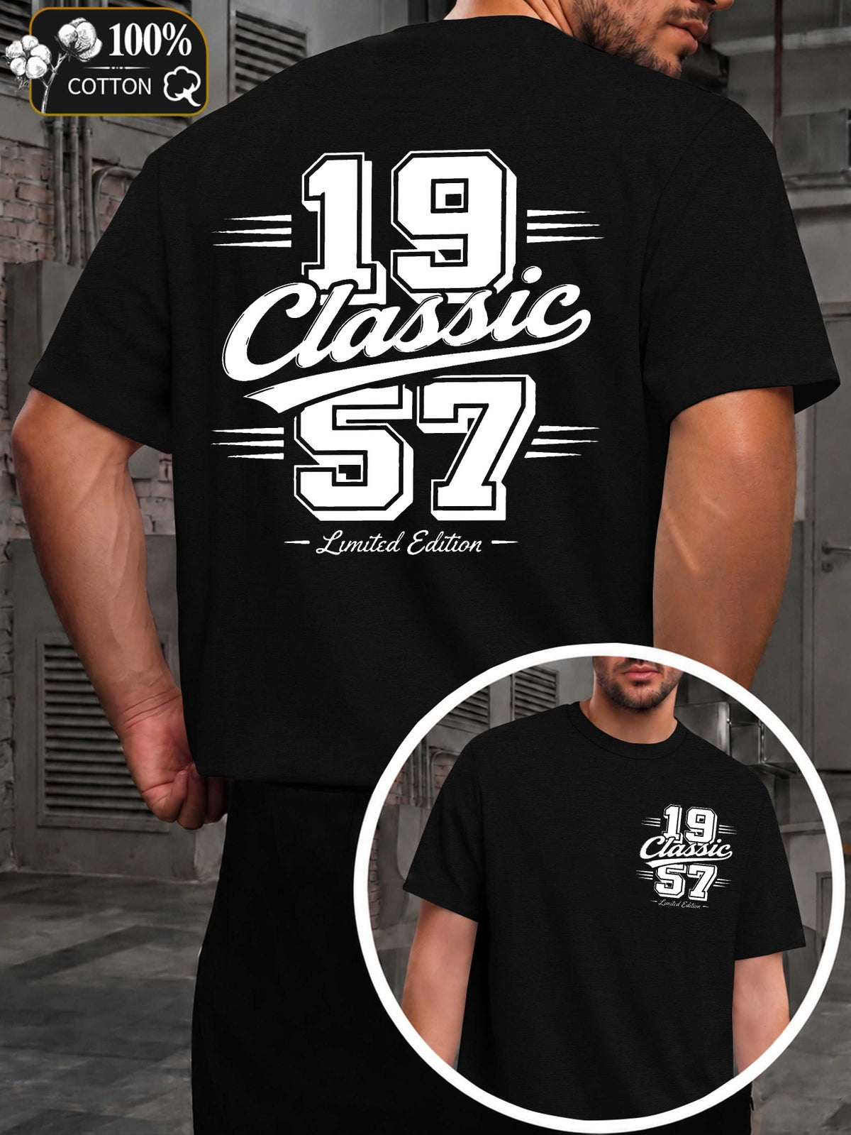 Classic 1957 Limited Edition Men'S T-Shirts with Markings