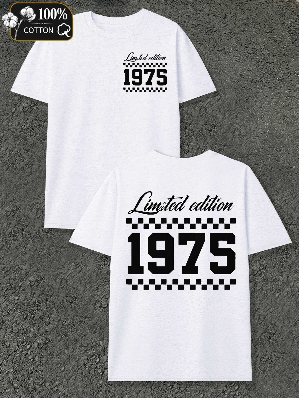 Limited Edition 1975 Men'S T-Shirts with Markings