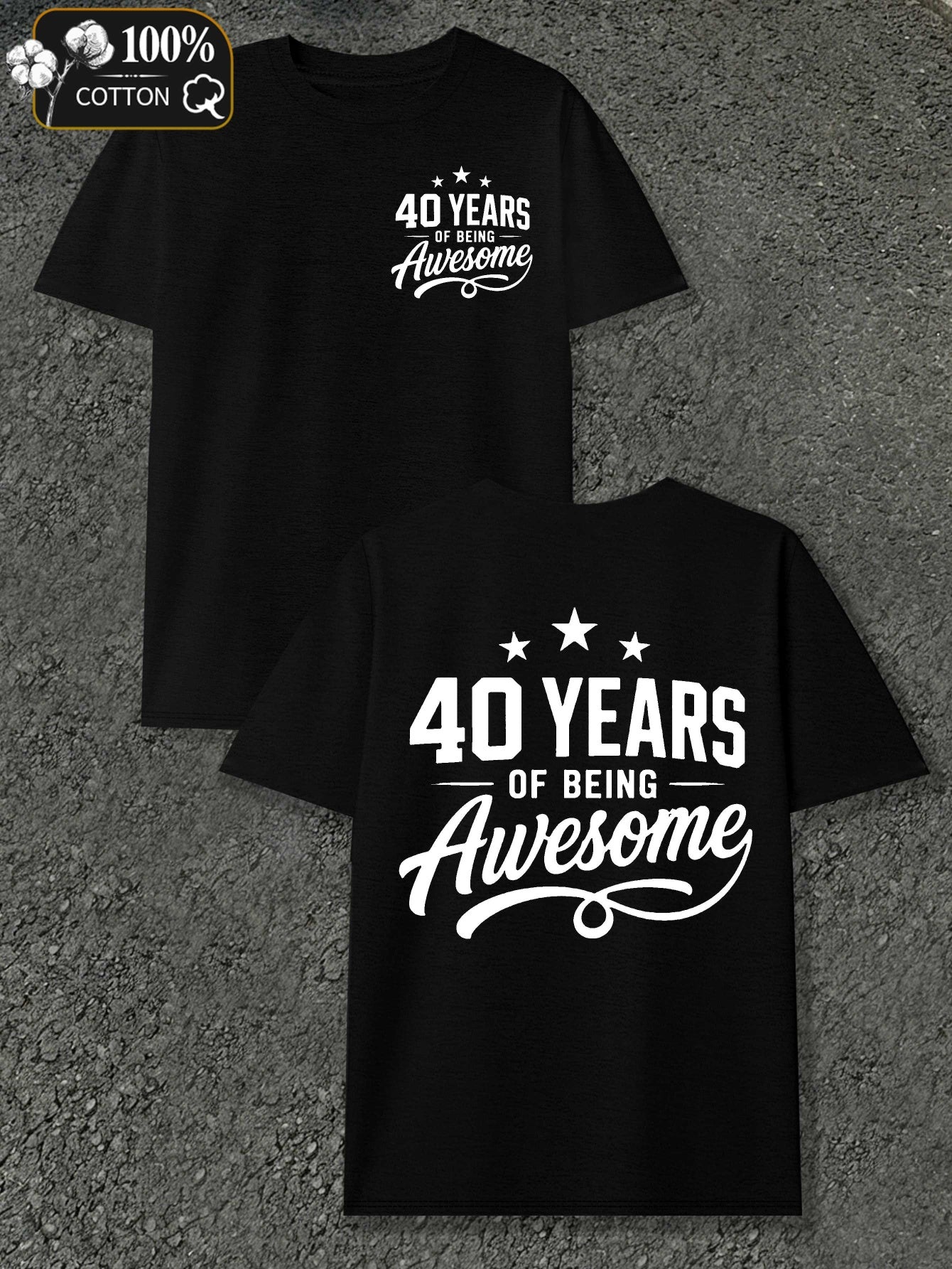 40 Years of Awesome Men'S T-Shirts with Markings