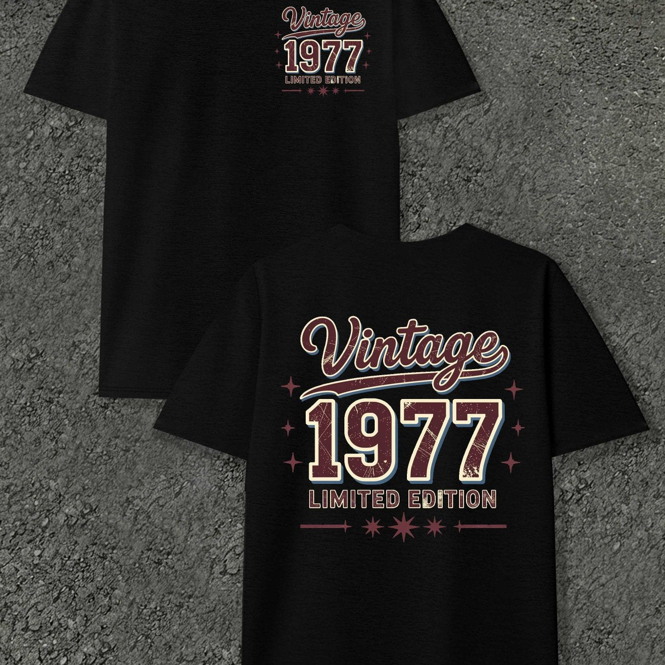 Vintage Limited Edition Men's T-shirts with Markings