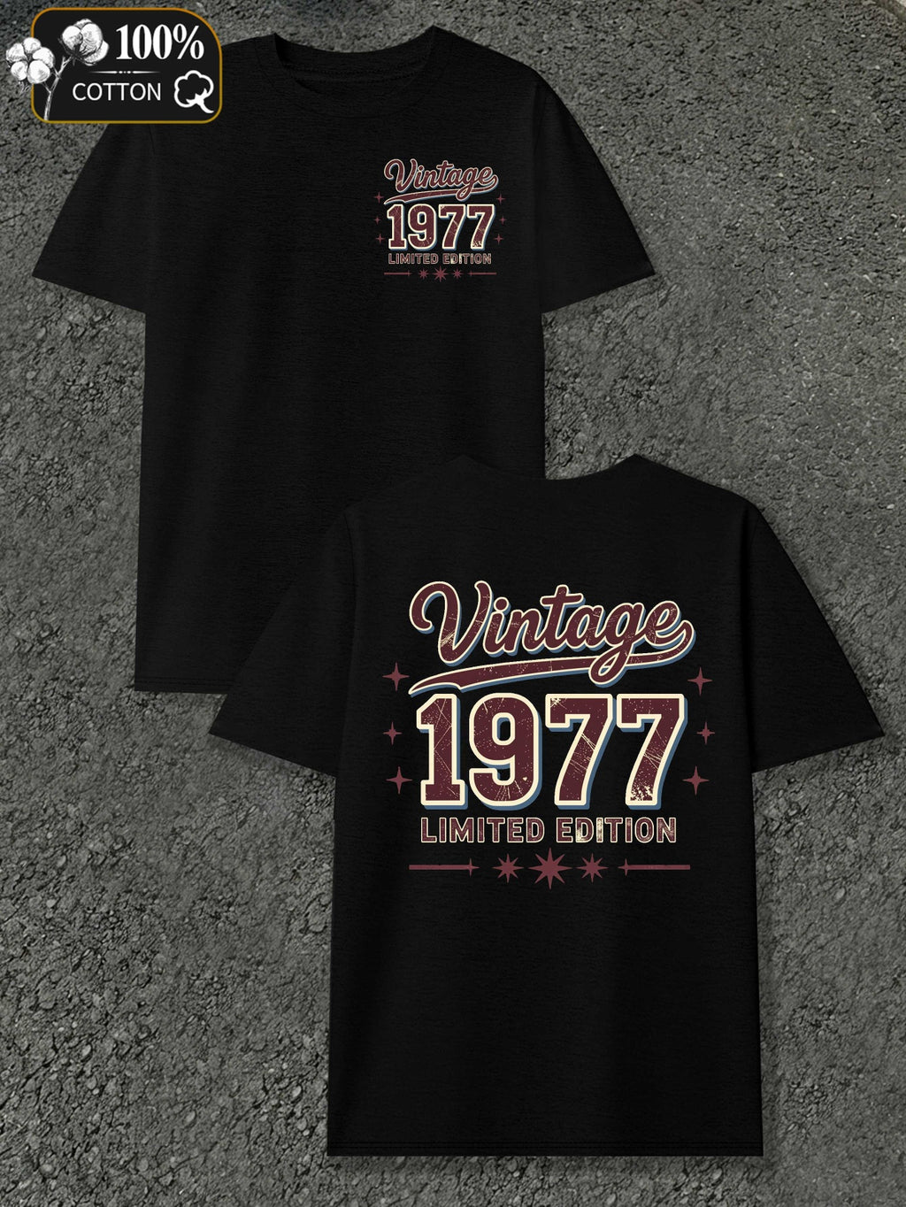 Vintage Limited Edition Men's T-shirts with Markings