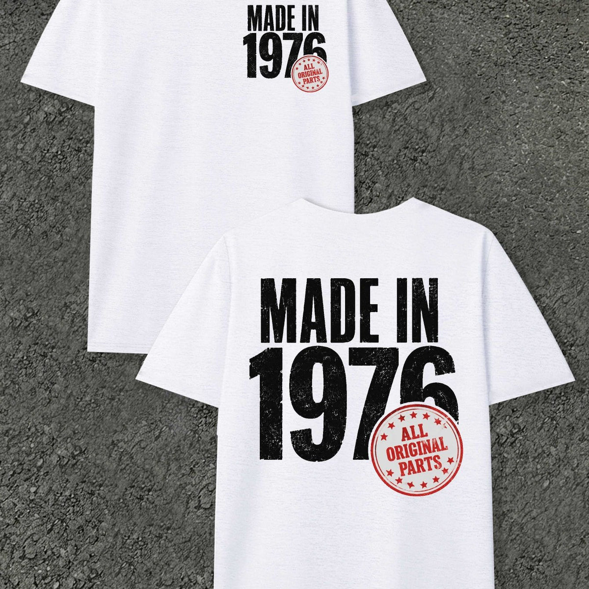 In 1976 Men's T-shirts with Markings