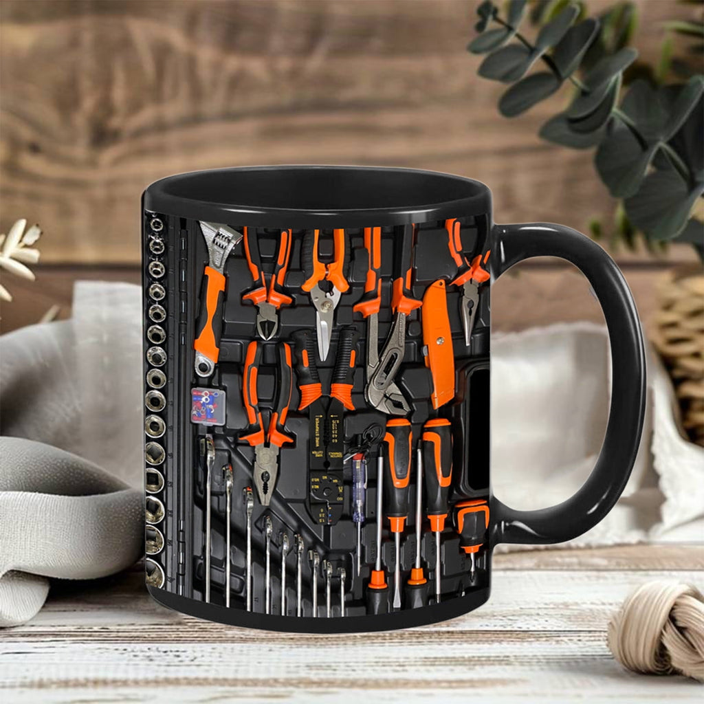 Yooshoverk Mug 3D Mechanic Toolbox Design Solving Creative Gift Coffee Water Cup