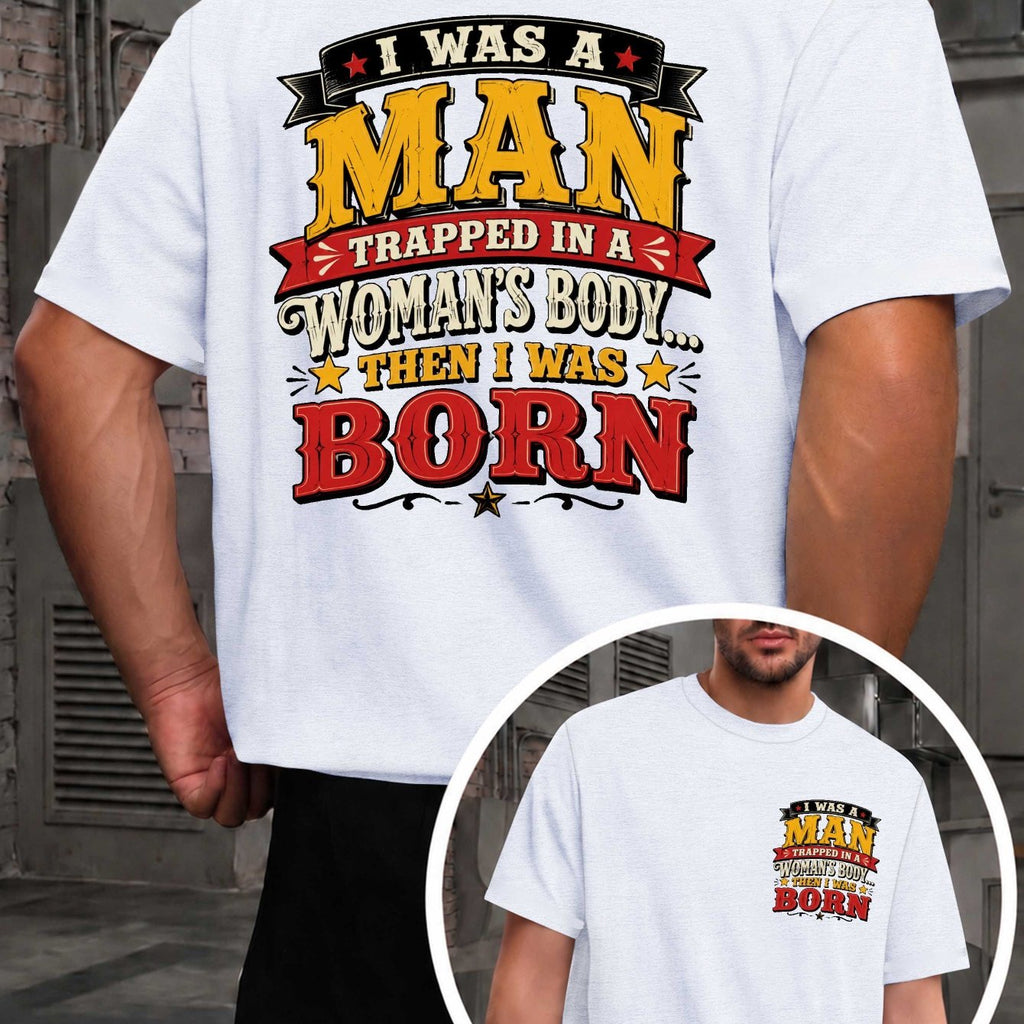 Man Trapped Before Birth Men'S T-Shirts with Markings