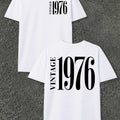 Vintage 1976 Statement Men'S T-Shirts with Markings
