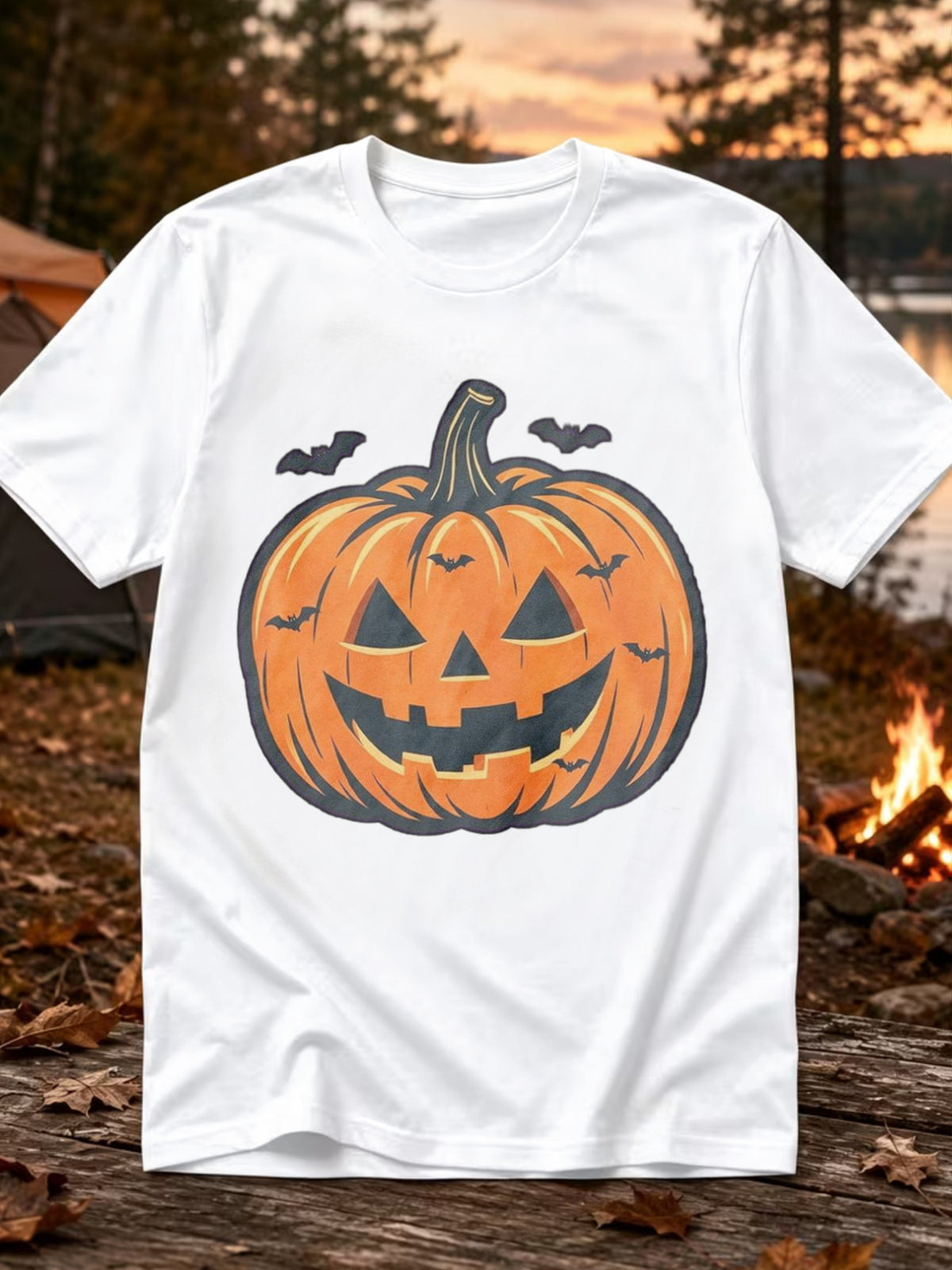 Men'S Halloween Shirts Round Neck Pumpkin T-Shirt Short Sleeve Ghost Graphic Spooky Vacation T-Shirt Skeleton 2026 Trendy T-Shirt Purple Size L