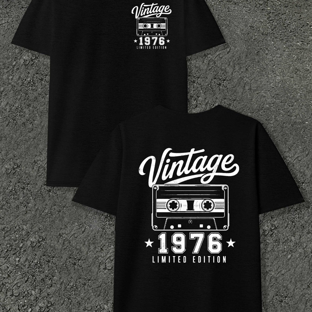 Vintage 1976 Edition Men'S T-Shirts with Markings