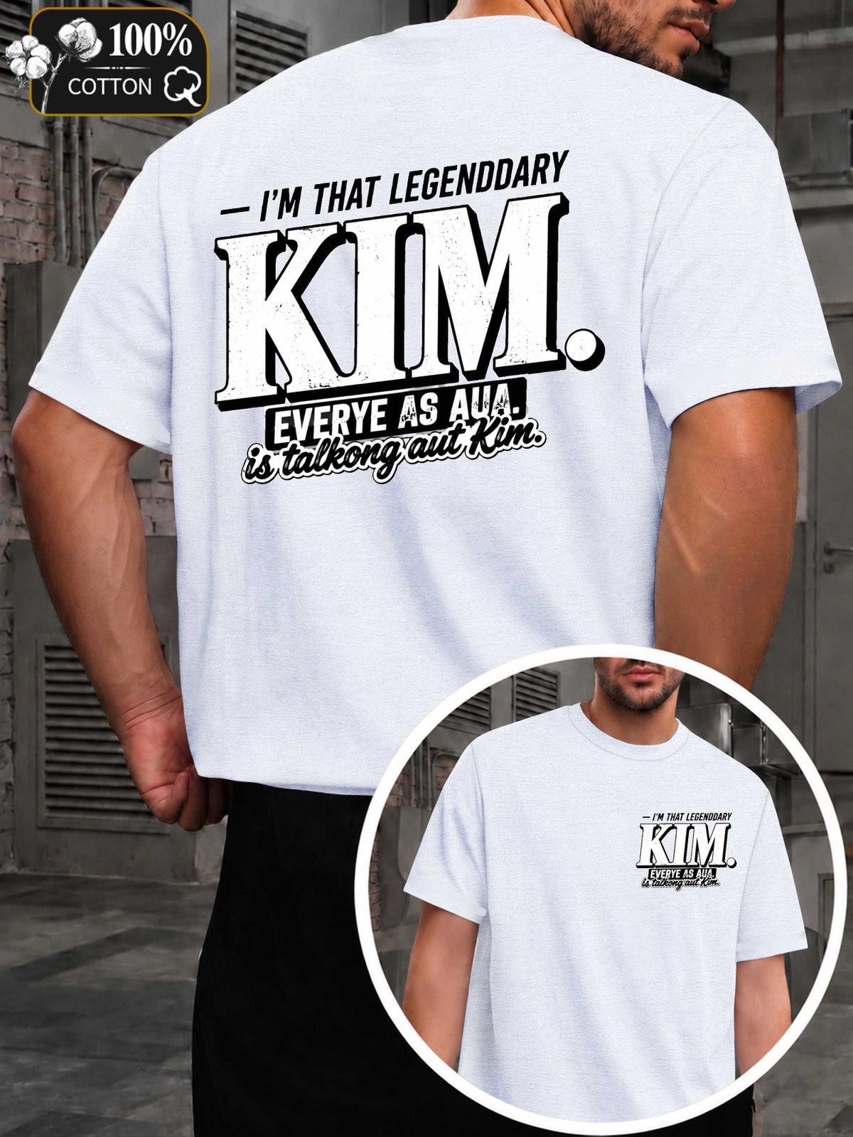 Legendary Kim Men's T-shirts with Markings