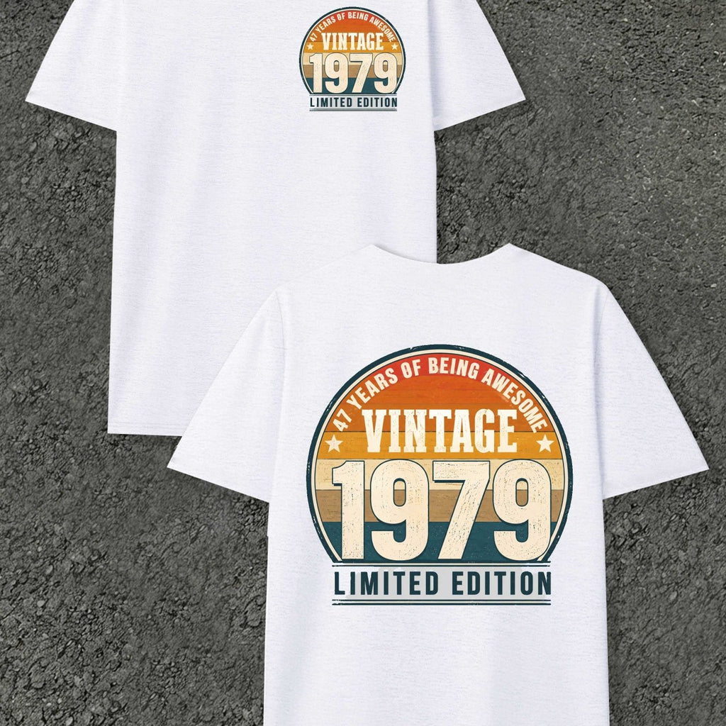 Vintage 1979 Celebration Men'S T-Shirts with Markings