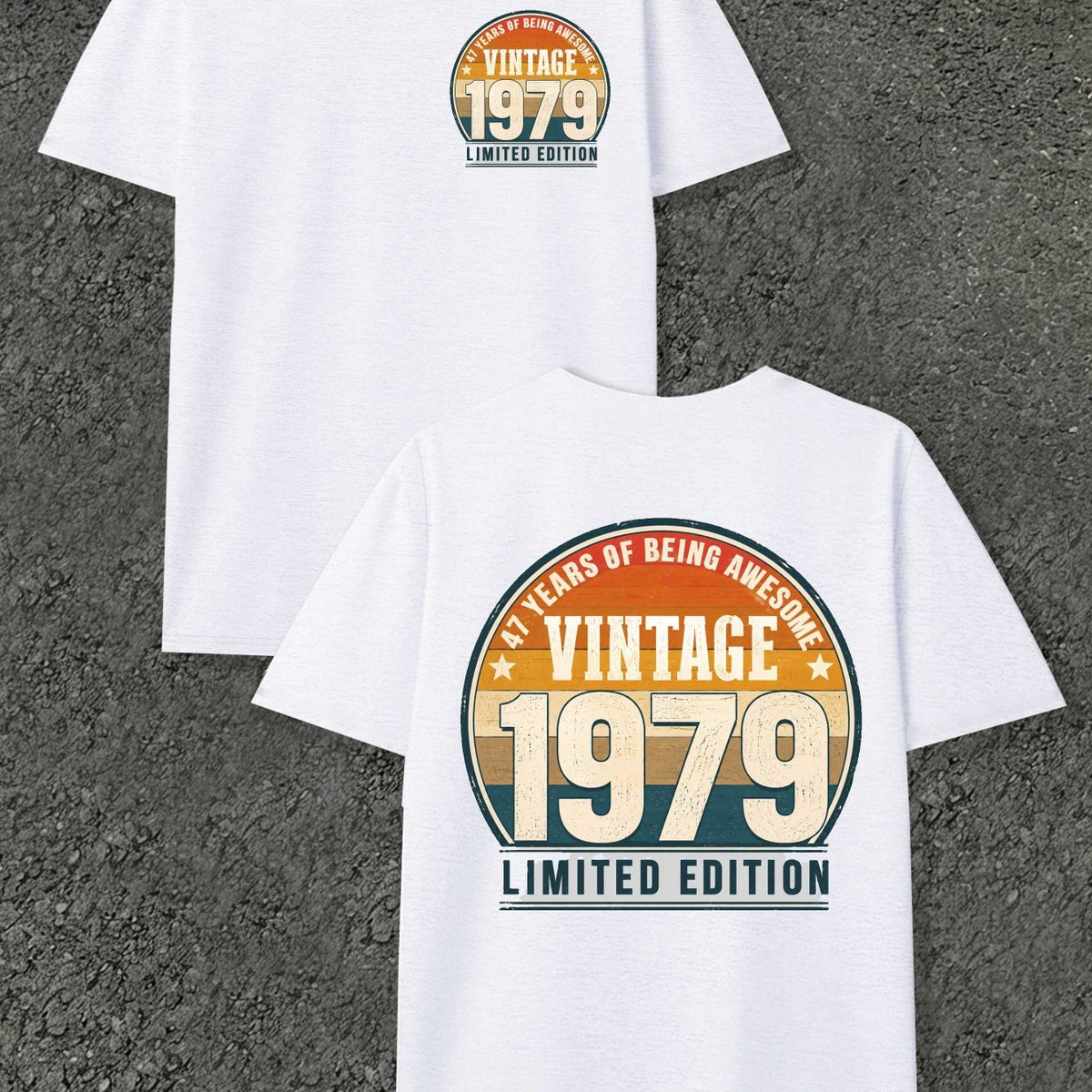 Vintage 1979 Celebration Men'S T-Shirts with Markings