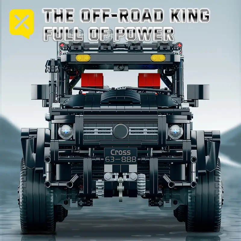 3000pcs cool building blocks off-road vehicle, 1:8 car model, easy to assemble and easy to operate, festival gifts, birthday/Christmas, Halloween, Thanksgiving, New Year gifts