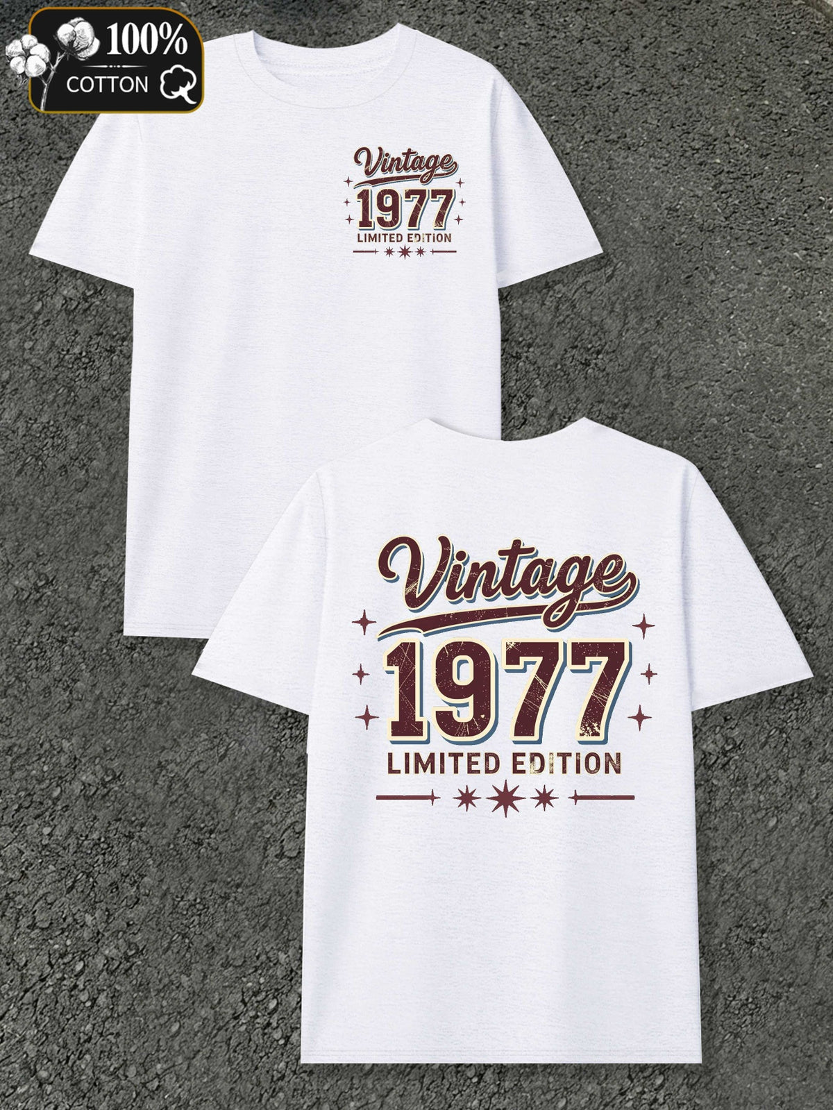 Vintage Limited Edition Men's T-shirts with Markings