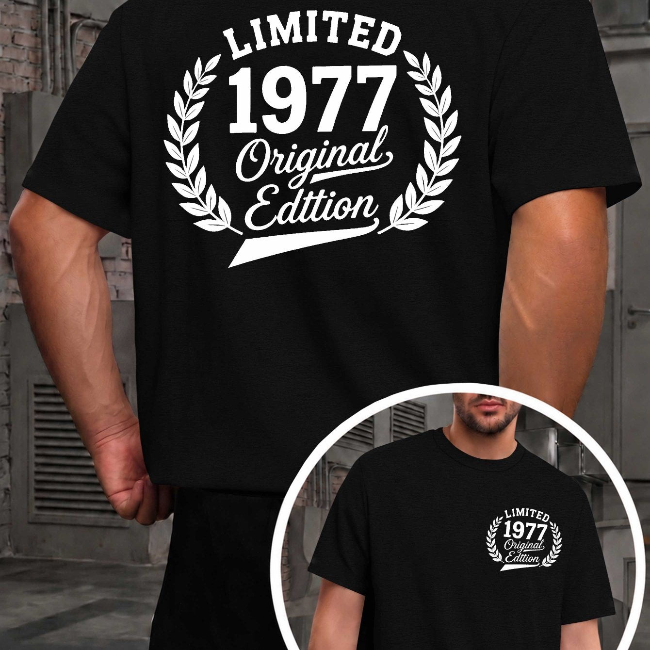 Limited Original Edition Men's T-shirts with Markings