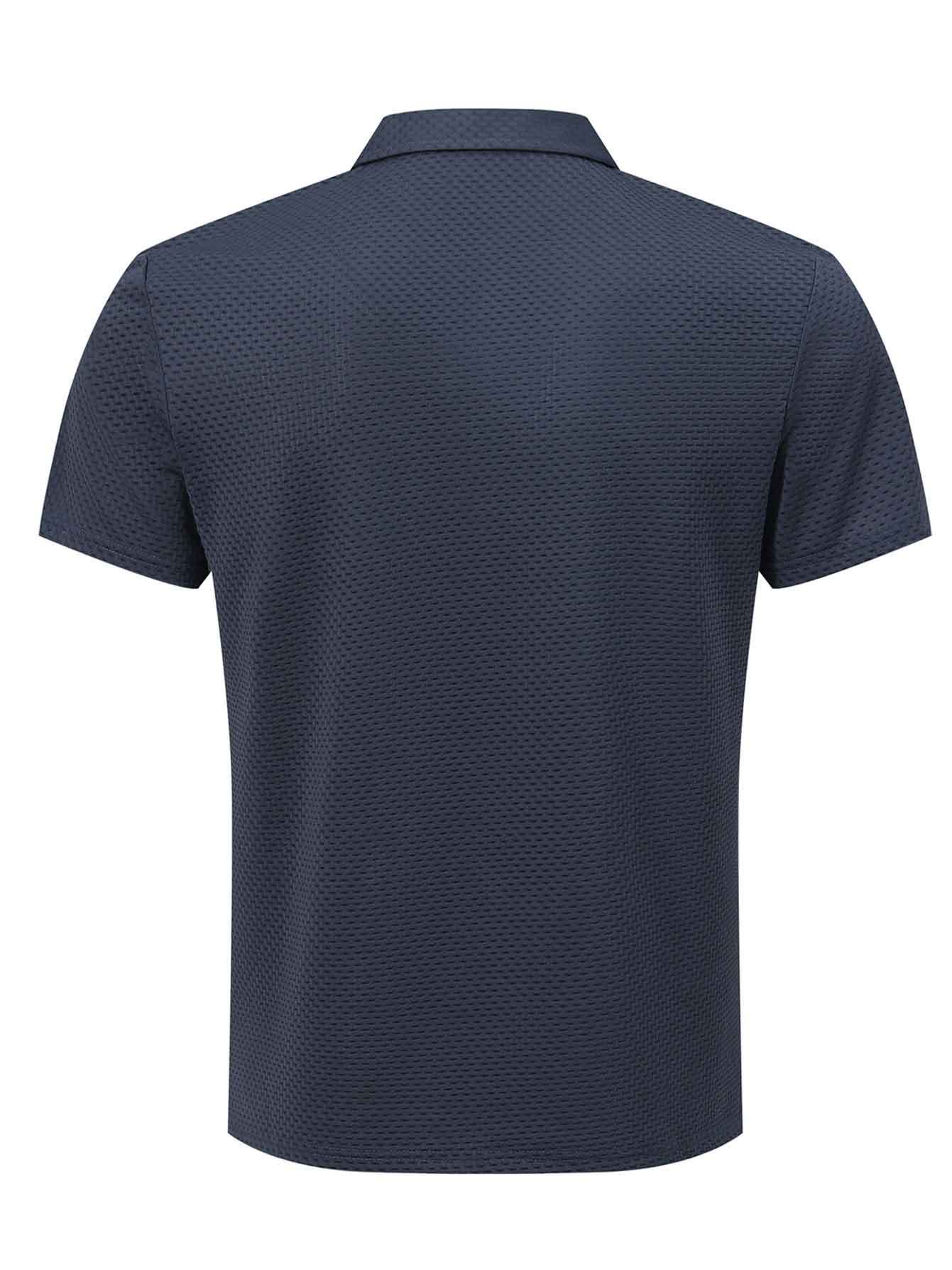 Men'S Casual Breathable Quick-Dry Polo Shirt with Bicycle Pattern | Comfortable Short-Sleeve for Outdoor Sports and Daily Wear