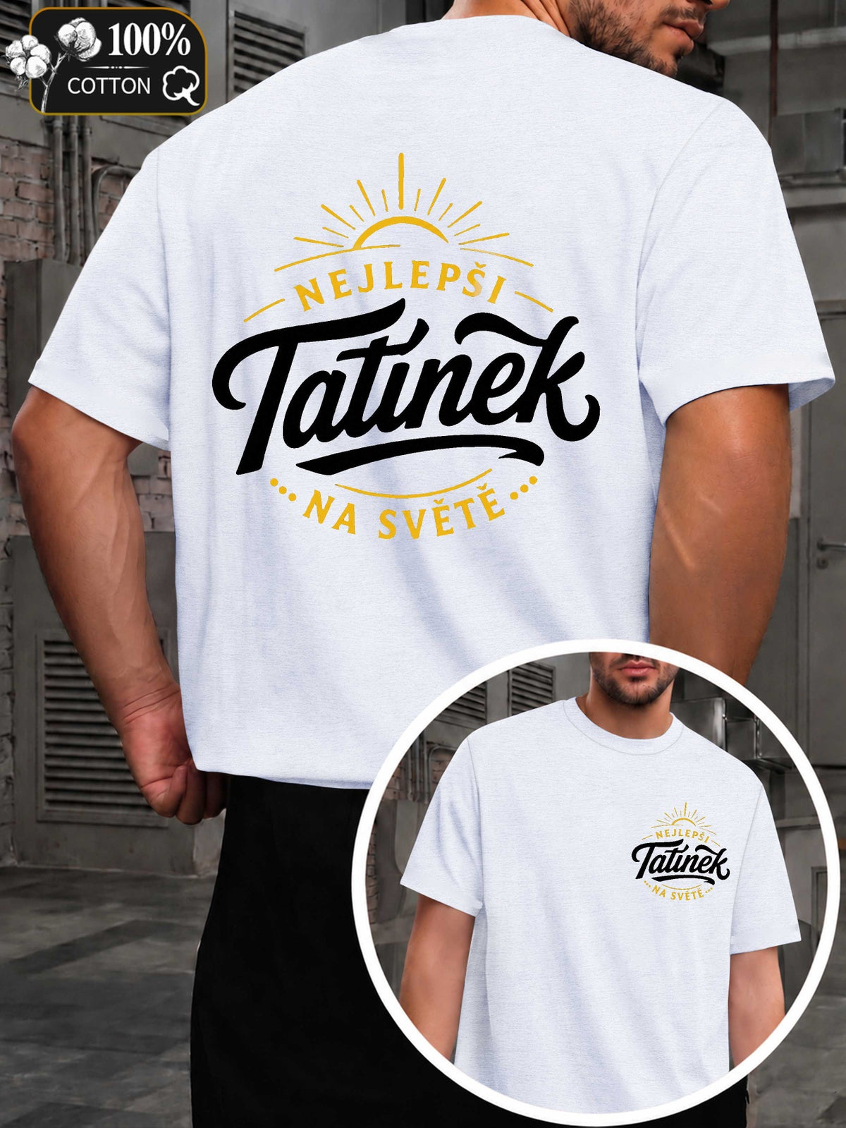 Best Dad in The World Men'S T-Shirts with Markings