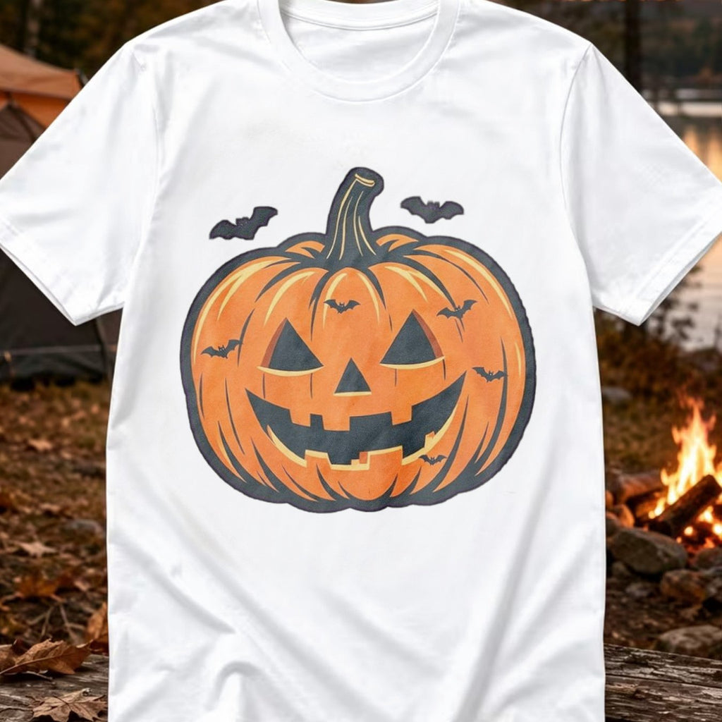 Men'S Halloween Shirts Round Neck Pumpkin T-Shirt Short Sleeve Ghost Graphic Spooky Vacation T-Shirt Skeleton 2026 Trendy T-Shirt Purple Size L
