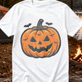 Men'S Halloween Shirts Round Neck Pumpkin T-Shirt Short Sleeve Ghost Graphic Spooky Vacation T-Shirt Skeleton 2026 Trendy T-Shirt Purple Size L