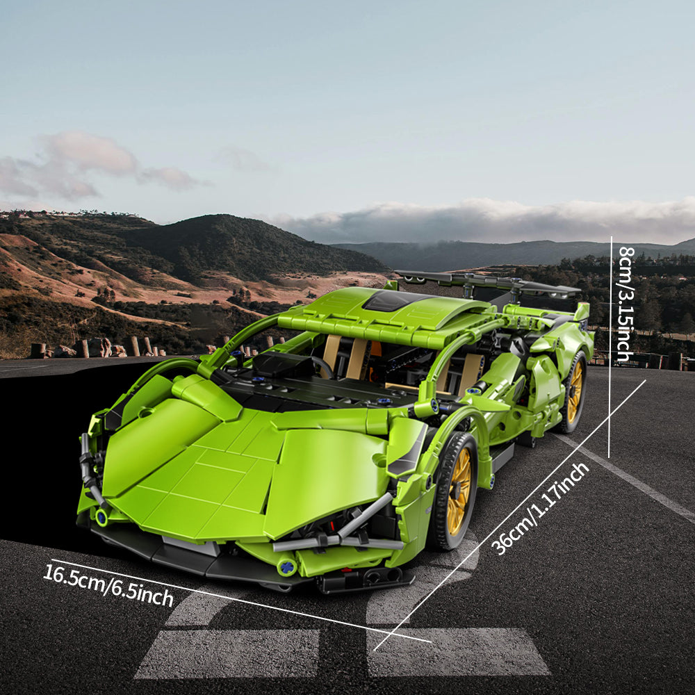 1:14 technical building block racing car, sports car model city mechanical speed vehicle super sports car, splicing is simple and easy to operate, festival gift birthday/Christmas/Halloween/Thanksgiving/New Year gift,