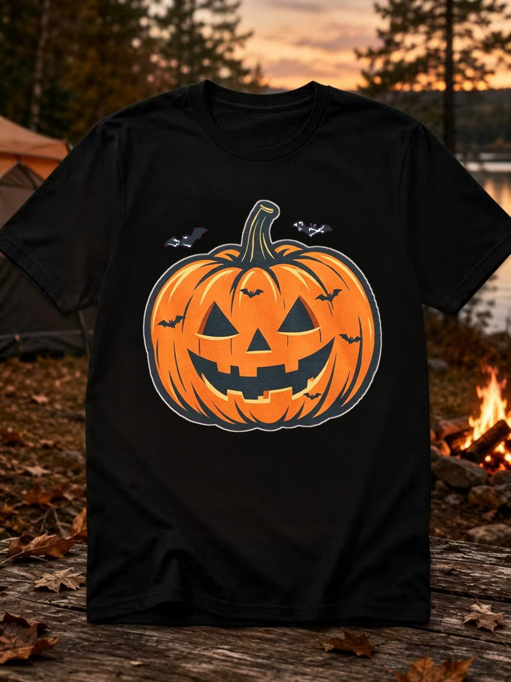 Men'S Halloween Shirts Round Neck Pumpkin T-Shirt Short Sleeve Ghost Graphic Spooky Vacation T-Shirt Skeleton 2026 Trendy T-Shirt Purple Size L