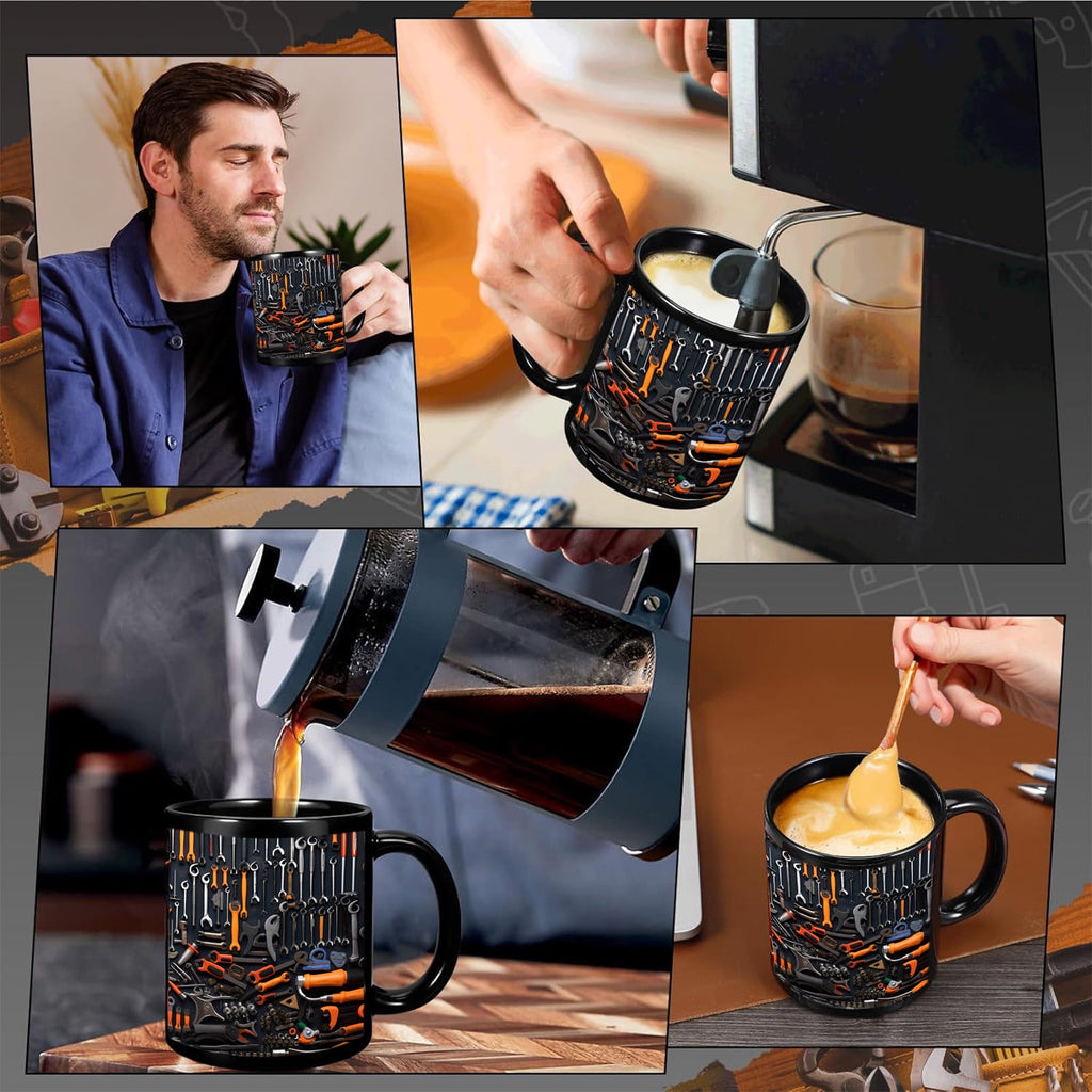 Yooshoverk Mug 3D Mechanic Toolbox Design Solving Creative Gift Coffee Water Cup