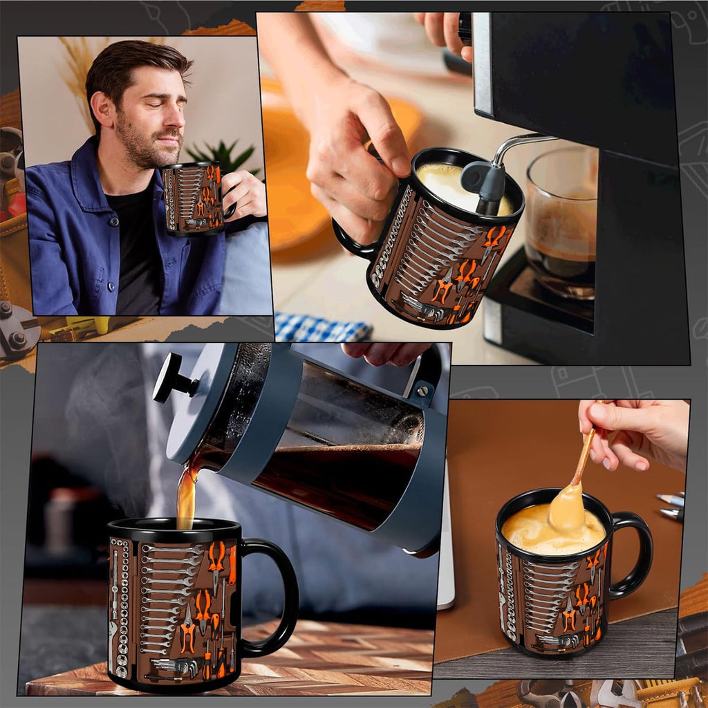 Yooshoverk Mug 3D Mechanic Toolbox Design Solving Creative Gift Coffee Water Cup