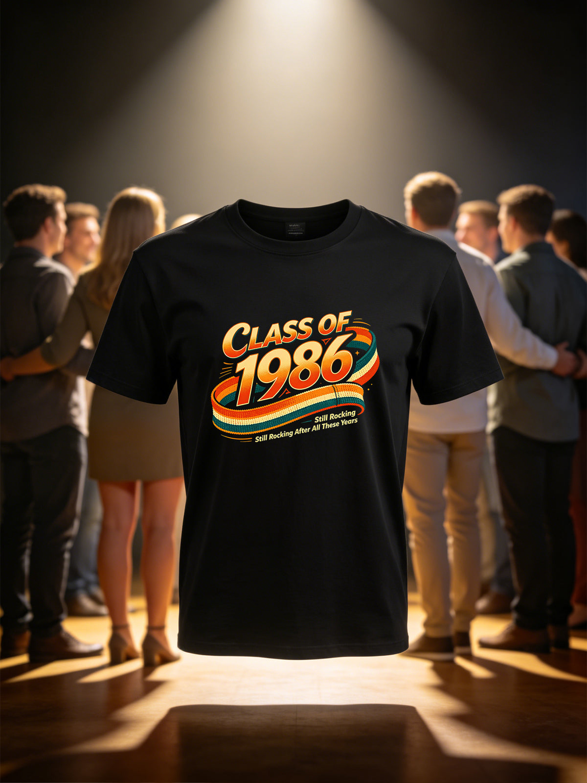 Class of 1986 T-Shirt, Still Rocking After All These Years Retro Cassette Tape Tee, Vintage 80s High School Reunion Shirt for Gen X, 1986 Graduation Nostalgic Group Apparel