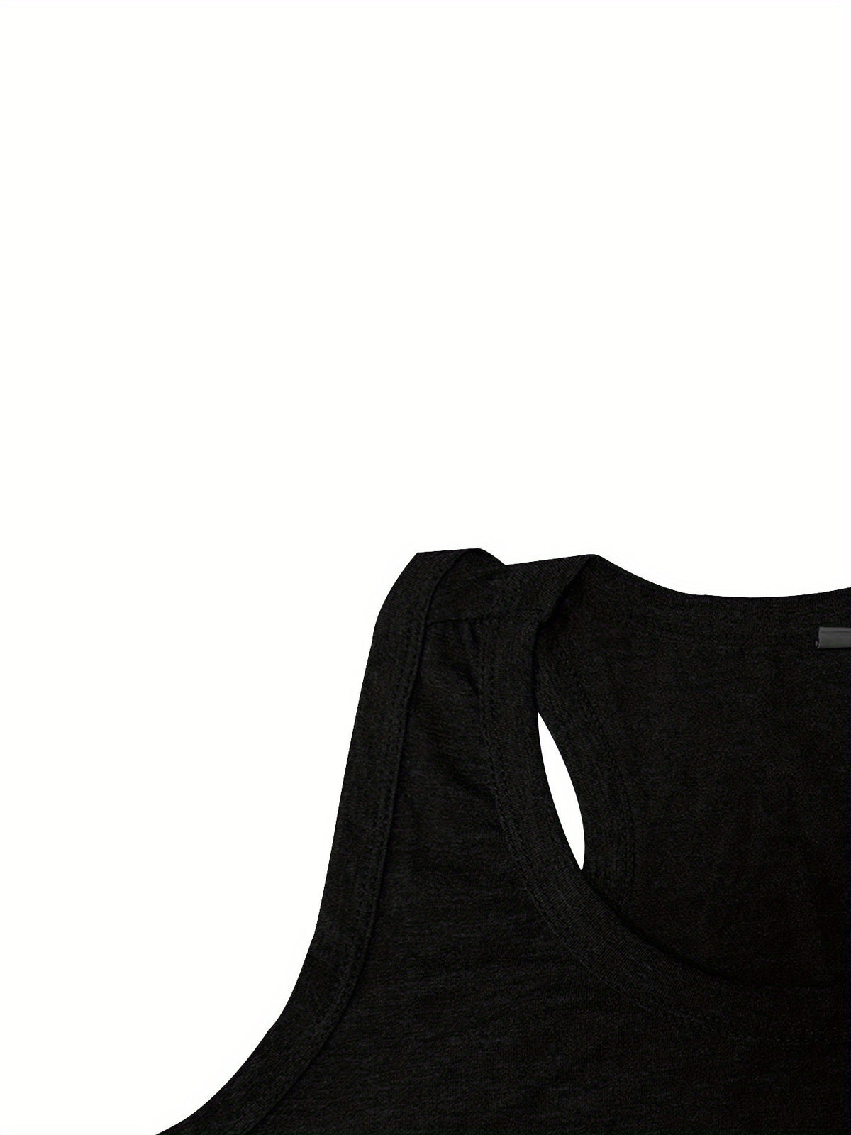 Women's  Cartoon Moon Print Hurdle Vest, Casual Crew Neck Sleeveless, Spring\u002Fsummer, Women's Fashion Vest