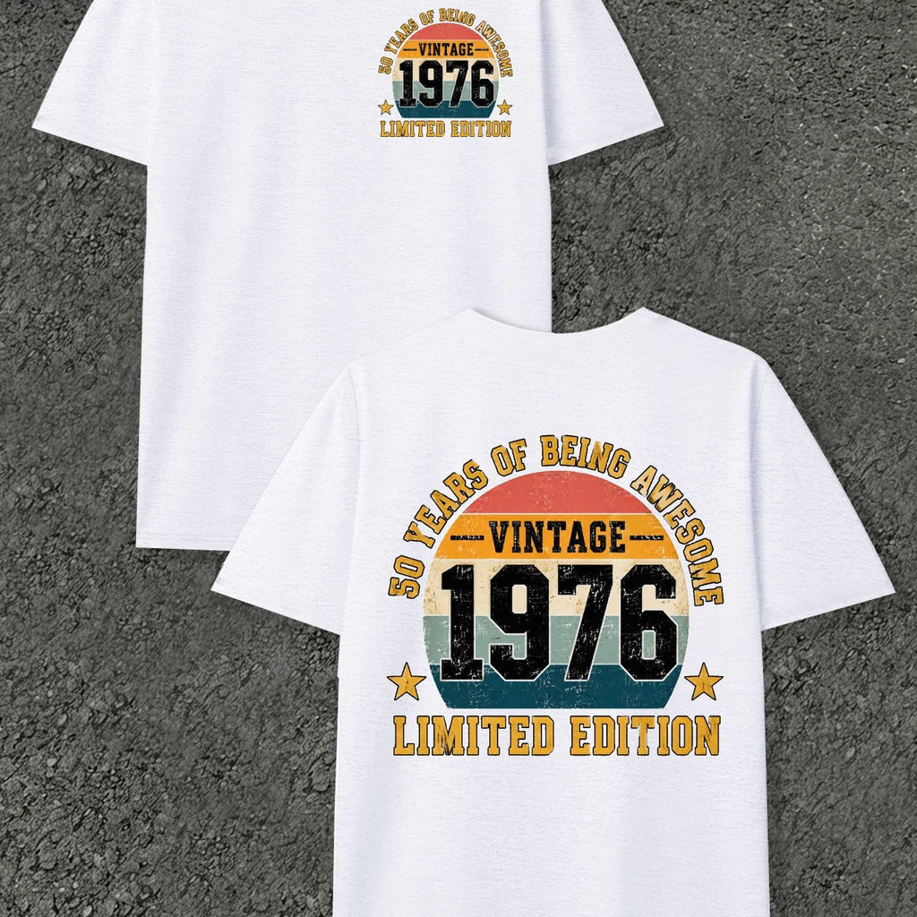 Vintage 1976 Limited Edition Men'S T-Shirts with Markings