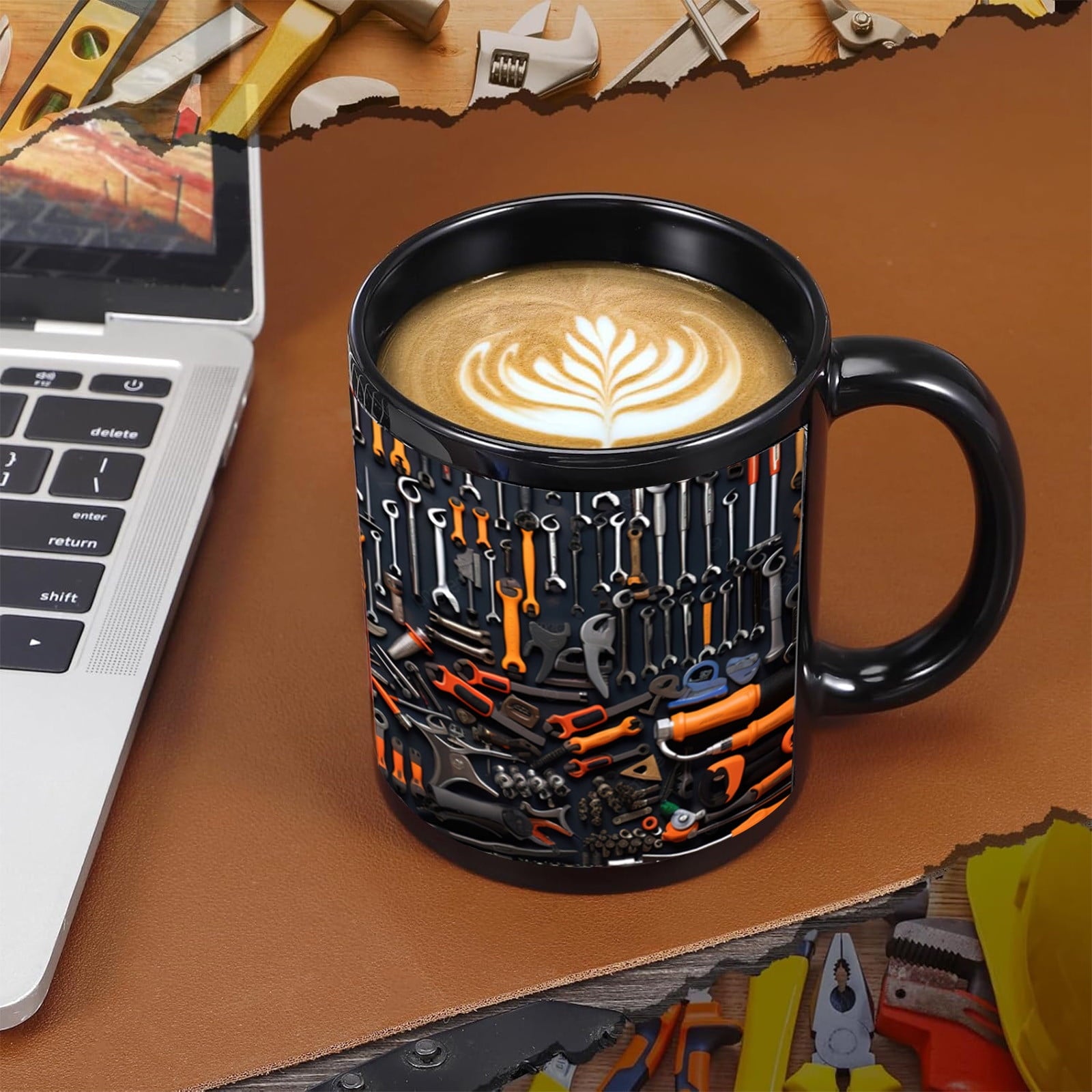 Yooshoverk Mug 3D Mechanic Toolbox Design Solving Creative Gift Coffee Water Cup