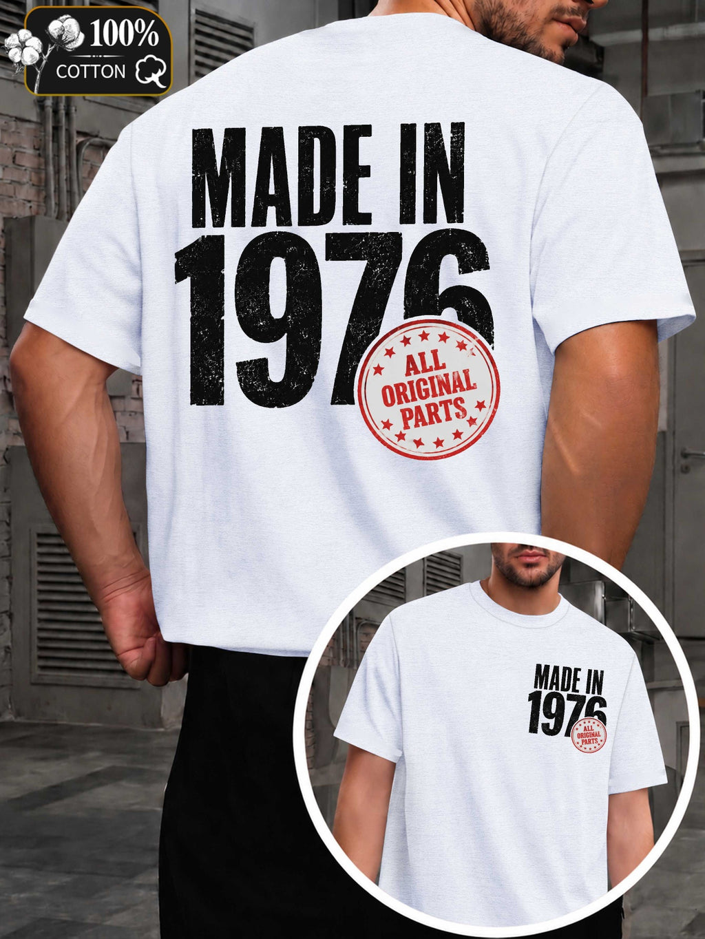 In 1976 Men's T-shirts with Markings