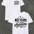 40 Years of Awesome Men'S T-Shirts with Markings