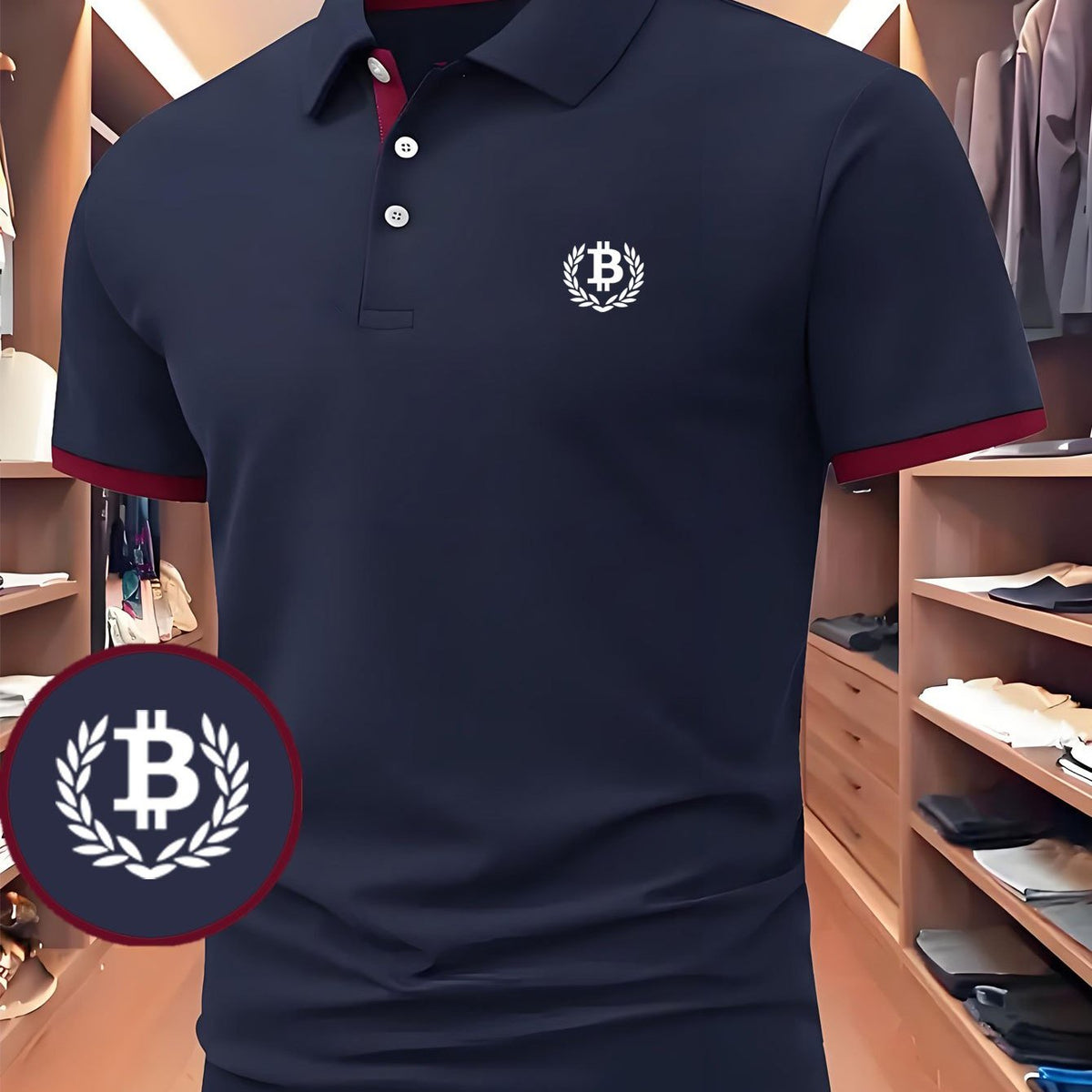 Men'S Fashion Casual Polo Shirt Classic Geometric Print Pattern Shirt Upgraded Fabric Soft And Comfortable Lapel Color Matching Details Golf Sports Tennis Shirt Summer Daily Sports Short Sleeve Top