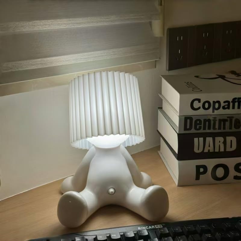 Shy Boy Desk Lamp, Creative and Charming Bedroom Night Light, Cute Boy Night Light, for Christmas and Valentine's Day (Blue, Standing)