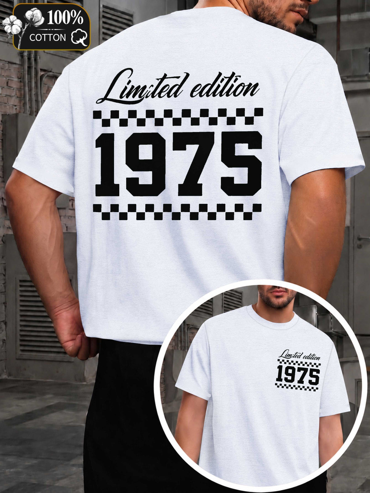 Limited Edition 1975 Men'S T-Shirts with Markings