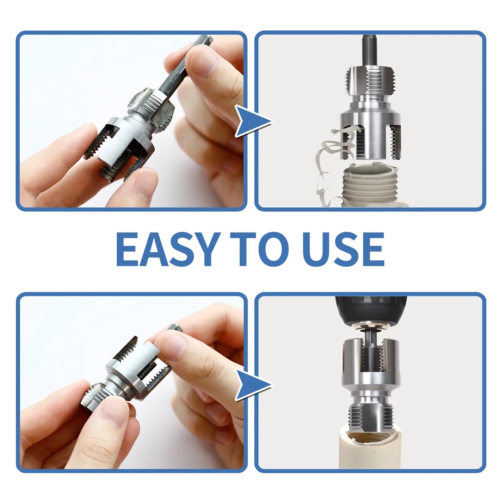 Pipe Tapping and Threading Tool Dual-Specification Compatible