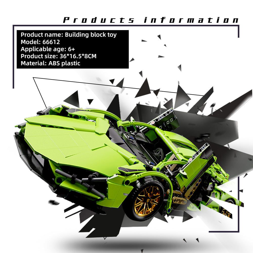 1:14 technical building block racing car, sports car model city mechanical speed vehicle super sports car, splicing is simple and easy to operate, festival gift birthday/Christmas/Halloween/Thanksgiving/New Year gift,