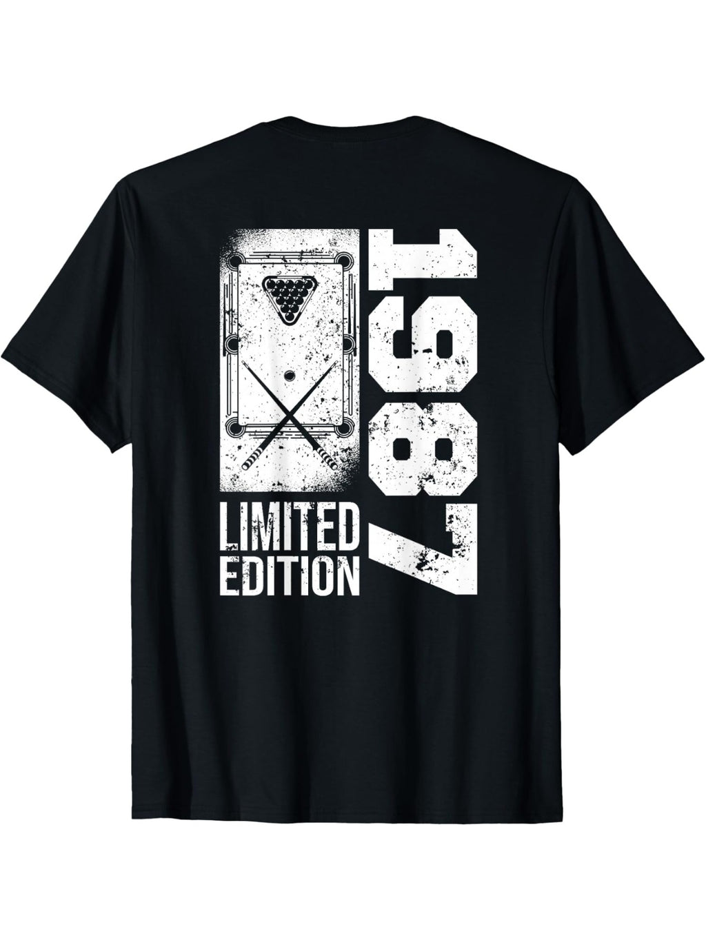Billiards Snooker-gamer Vintage 1987 Birthday Pool-Billiard T-Shirt