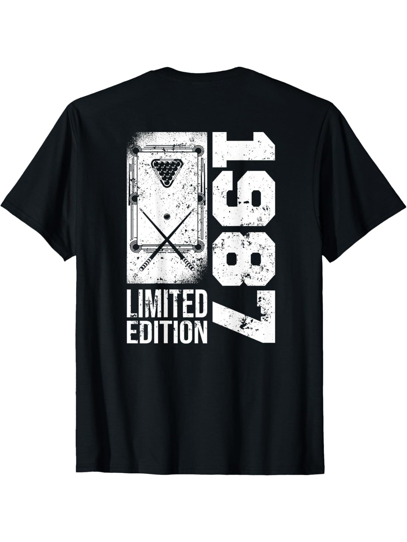 Billiards Snooker-gamer Vintage 1987 Birthday Pool-Billiard T-Shirt
