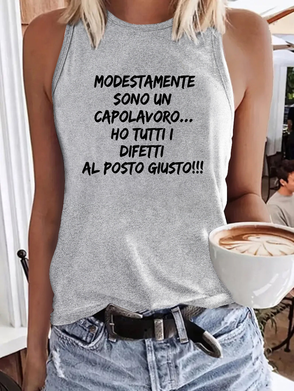 Women's Italian Phrase -Shirt - \