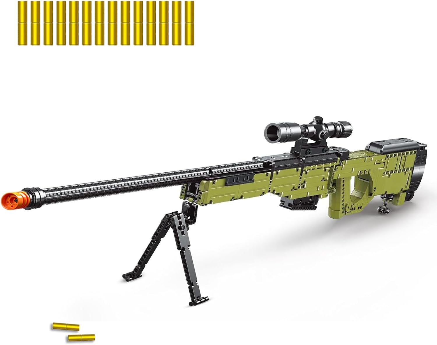 Sosuy Building Block Gun Sets, M1887 1:1 DIY Shootable Shotgun Model Guns Toys for Adult Teen Boys, Birthday for Men Kids Age 8+, Bricks Collection for Army Fan 1370PCS