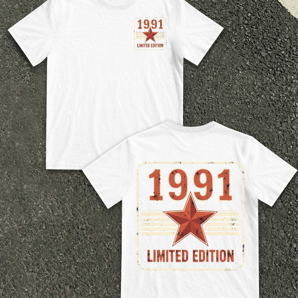 Teediy 1991 Vintage Star Emblem Women's Pure Comfortable T-shirt