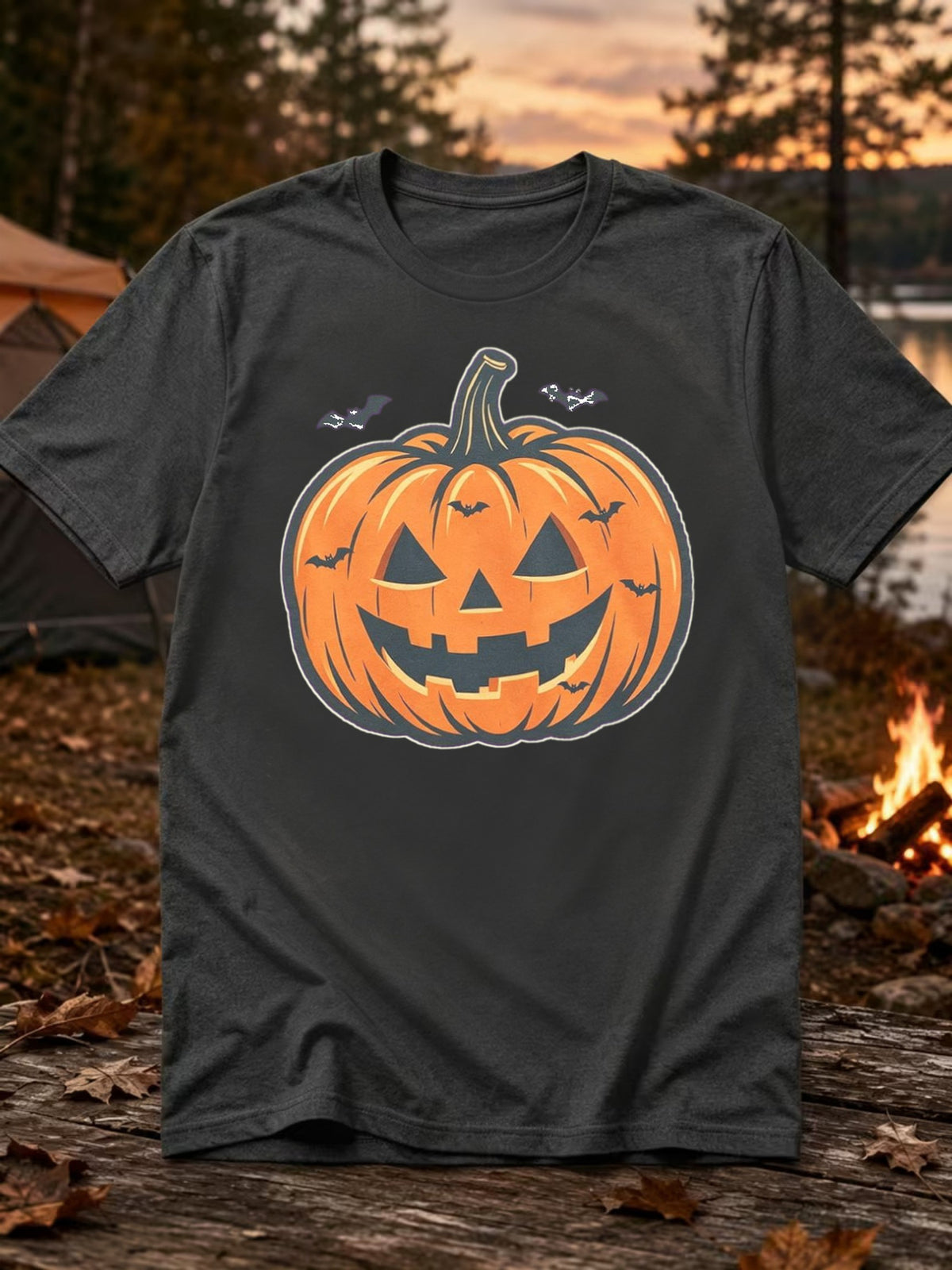 Men'S Halloween Shirts Round Neck Pumpkin T-Shirt Short Sleeve Ghost Graphic Spooky Vacation T-Shirt Skeleton 2026 Trendy T-Shirt Purple Size L
