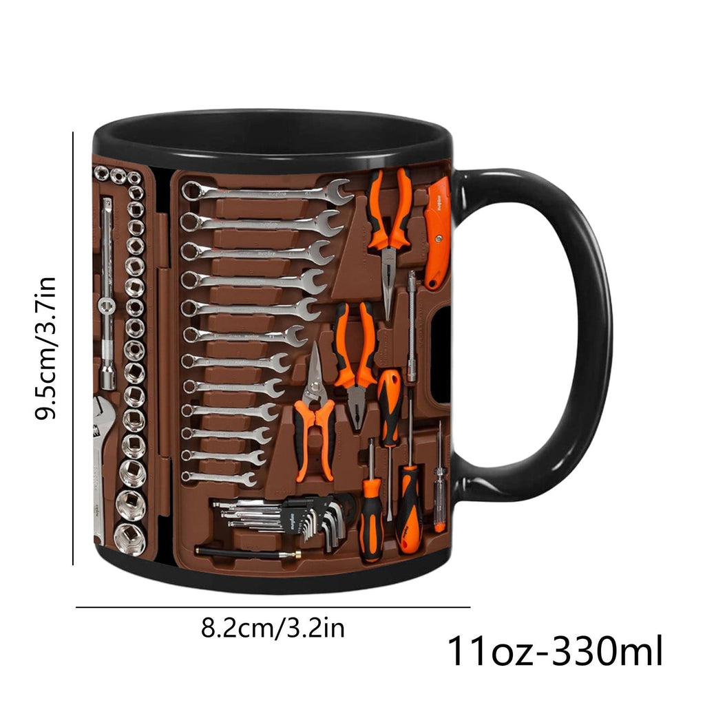 Yooshoverk Mug 3D Mechanic Toolbox Design Solving Creative Gift Coffee Water Cup