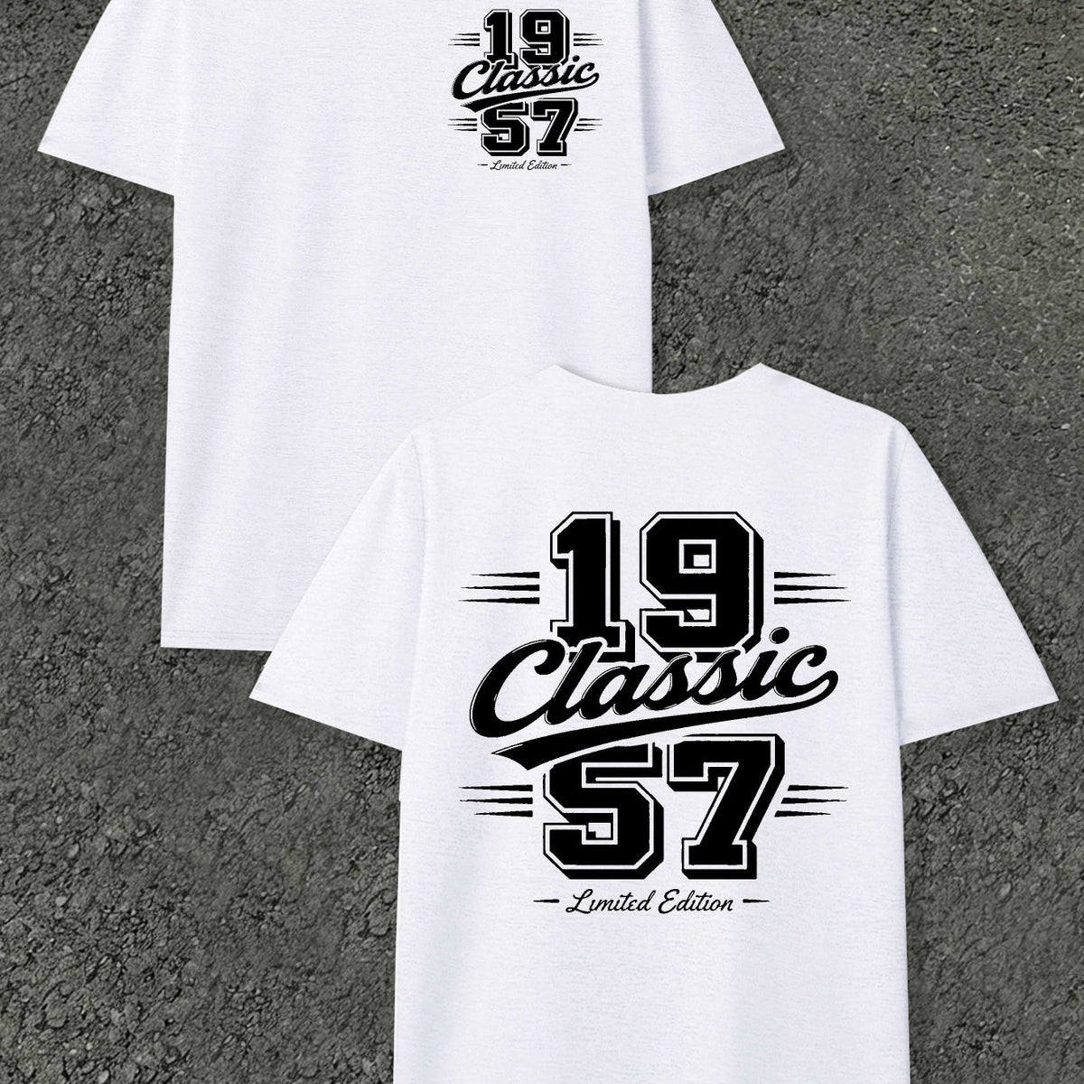 Classic 1957 Limited Edition Men'S T-Shirts with Markings