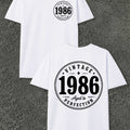 Aged to Perfection 1986 Men'S T-Shirts with Markings