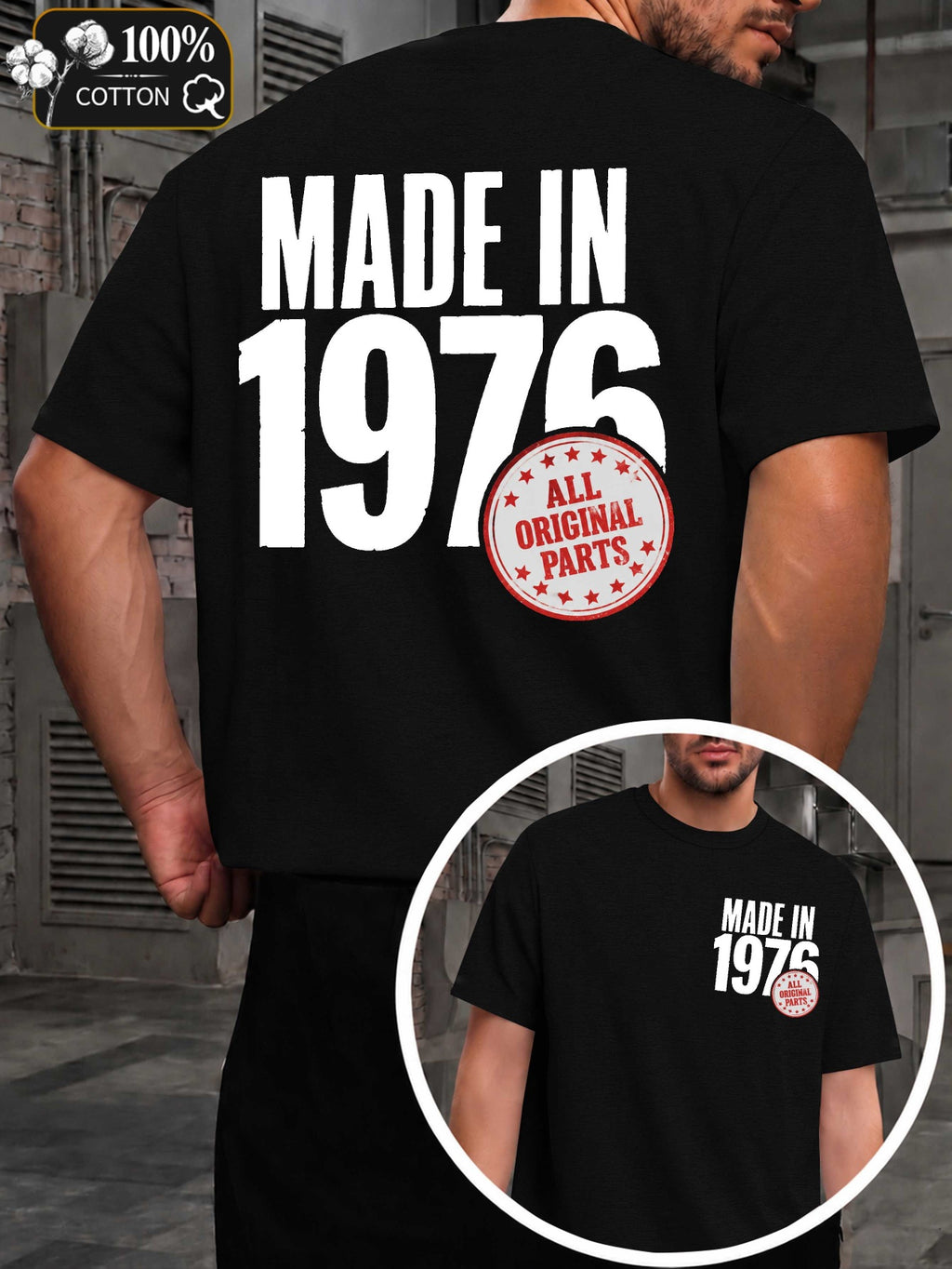 In 1976 Men's T-shirts with Markings