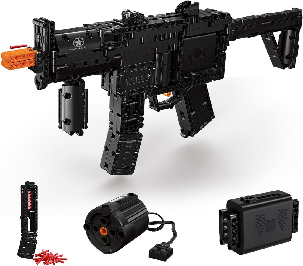 Sosuy Building Block Gun Sets, DIY Shootable Rifle Model Guns Army Toys for Adult Teen Boys, Birthday for Men Kids Age 8+, Realistic Bricks Collection for Military Fan 1321PCS