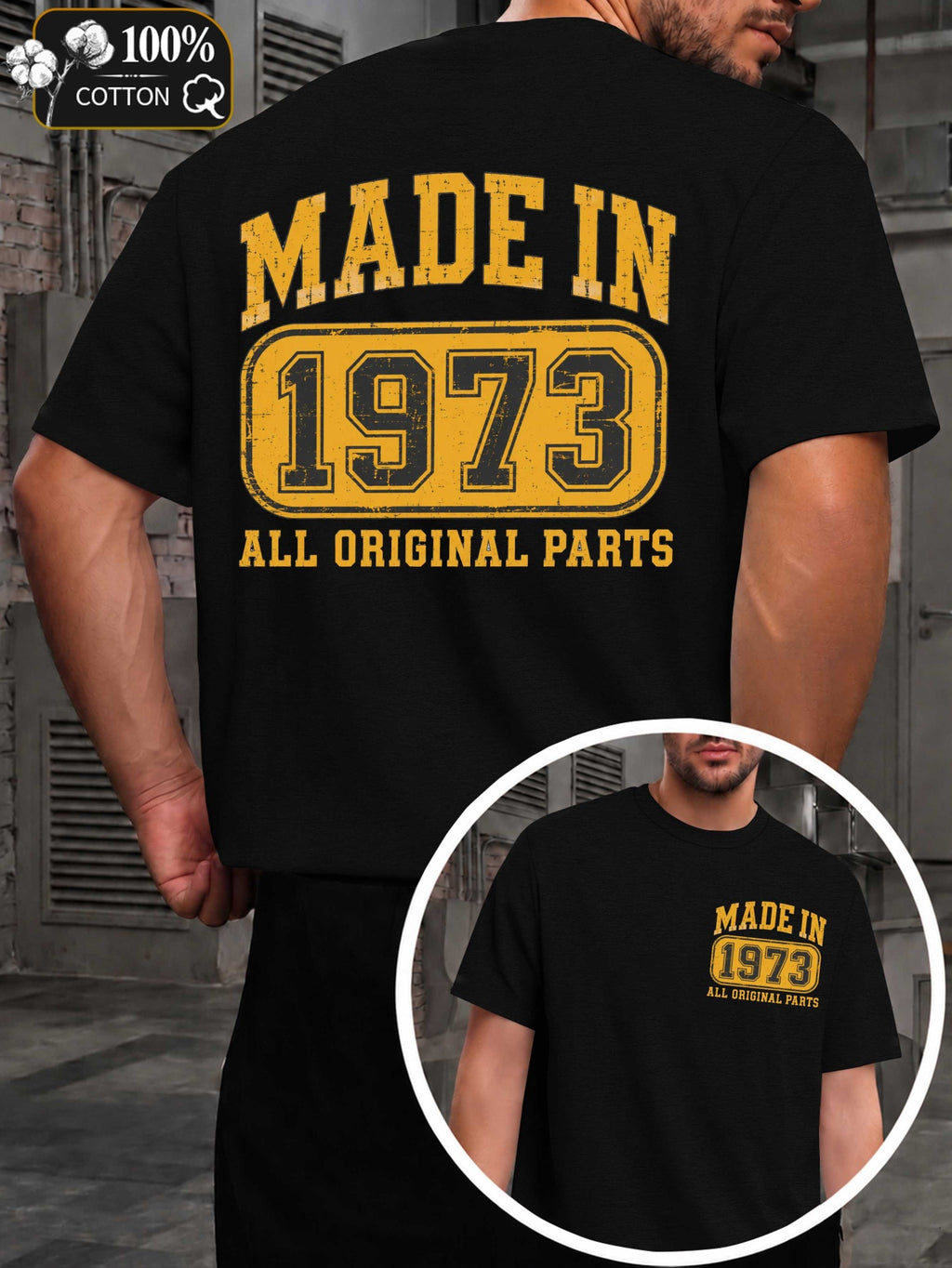 1973 Men'S T-Shirts with Markings