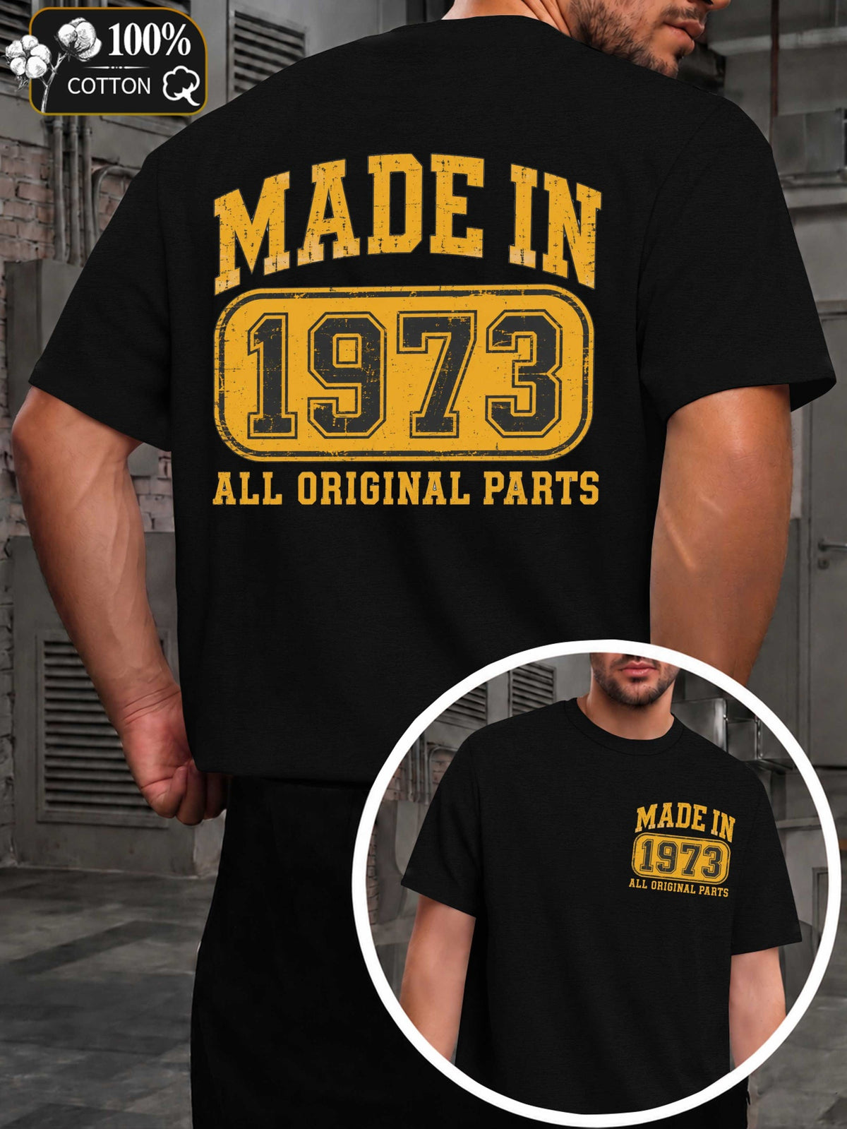 1973 Men'S T-Shirts with Markings