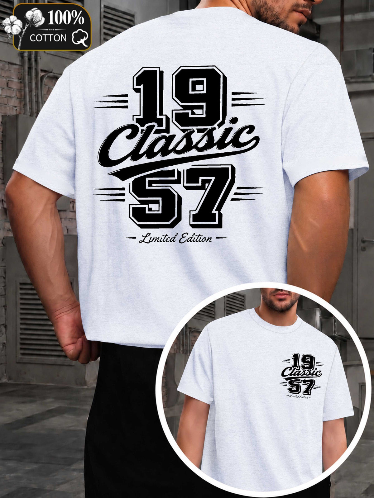 Classic 1957 Limited Edition Men'S T-Shirts with Markings